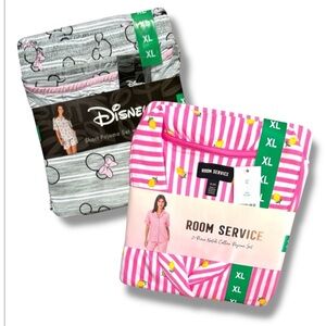 Room Service & Disney 2 Pair Pajama Sets for Spring Summer